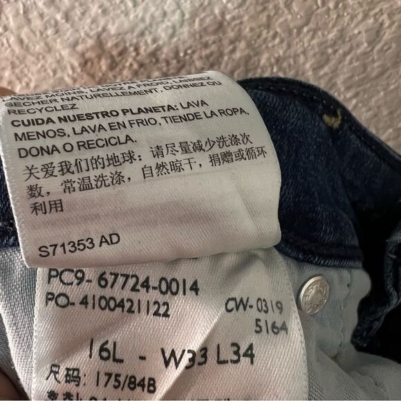 Signature by Levi's Medium Blue High Rise Modern Slim Jeans Womens Size 33 - Picture 8 of 9